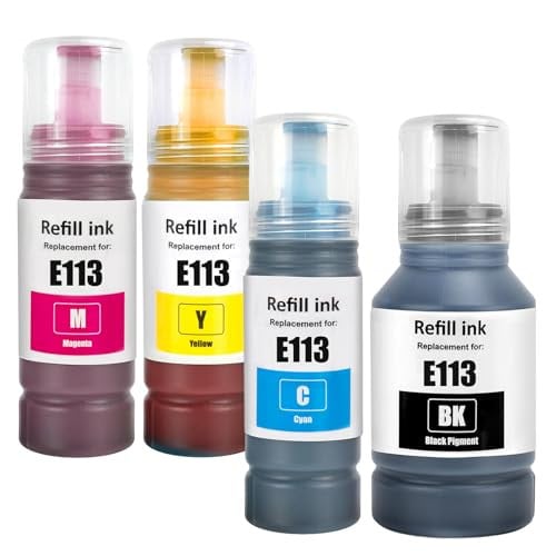 LAIPENG 113 Inktpatronen compatibel met Epson 113 voor EcoTank ET-16150 ET-16600 ET-16650 ET-16680 ET-5150 ET-5160 ET-5170 ET-5800 ET-5850 ET-5880 Pro ET-15000