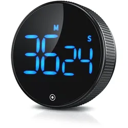 BEARWARE Küchentimer Digital, Küchenwecker Eieruhr, LED Display, Countdown, magnetisch