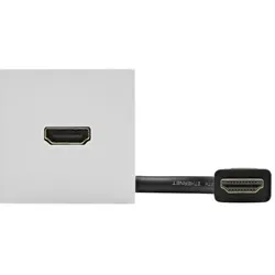 Sommer Cable HDMI-MODUL-EINSATZ 45 x 45 mm, Kunststoff, weiss, Videokabel, Weiss