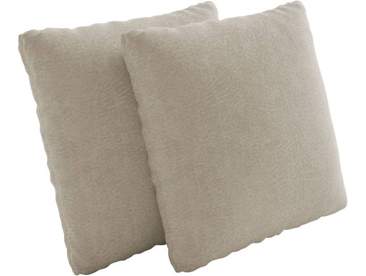 Sofakissen SIT & MORE Concept , beige (silber), B:45cm H:45cm, Polyester, Polsterauflagen, Sofakissen, Set- 2 Stück