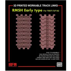 Rye Field Model Workable Track Links RMSH Early Type for T-55/72/62
