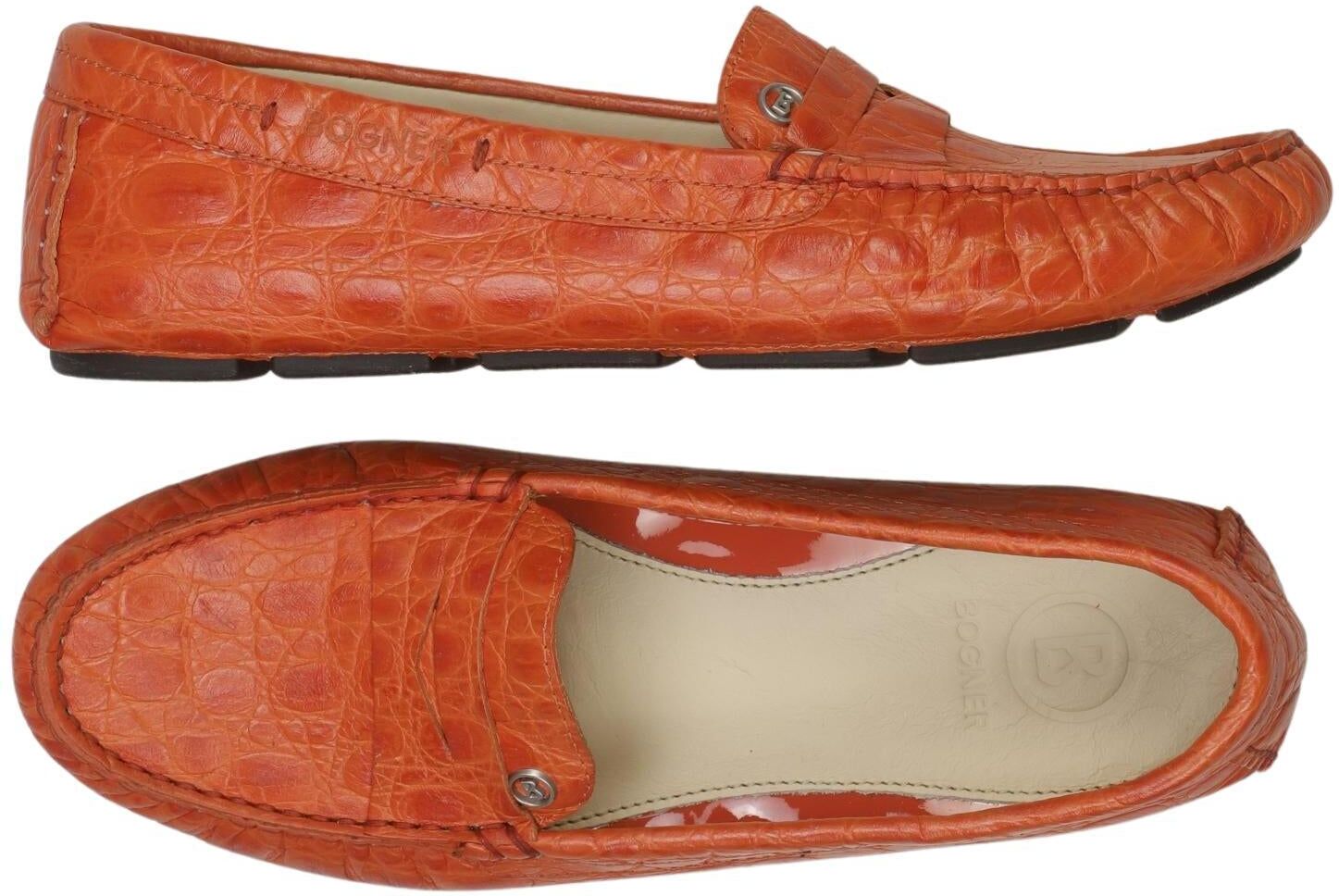Bogner Damen Halbschuh, Orange, Gr. EU 37, Leder - Second Hand
