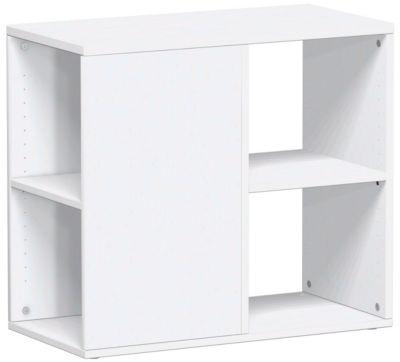 Anstellcontainer PALENQUE, 3-seitig offen, B 400 x T 800 x H 720 mm, weiß