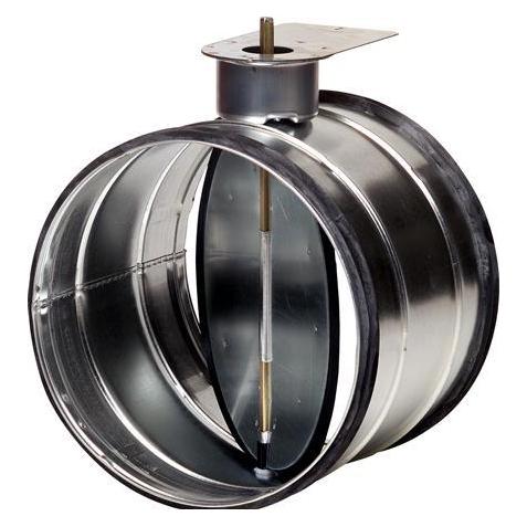 Lindab Dämpfer Typ DTBU/DTH1U160 ohne Motor mit 8x8 mm Welle, vorbereitet für den Einbau eines Belim (255889)