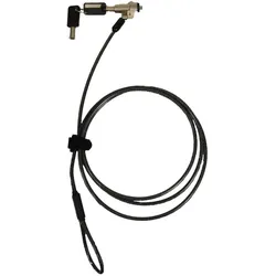 Port Designs Security Cable Keyed - Noble Wedge Slot, Notebook Security, Schwarz