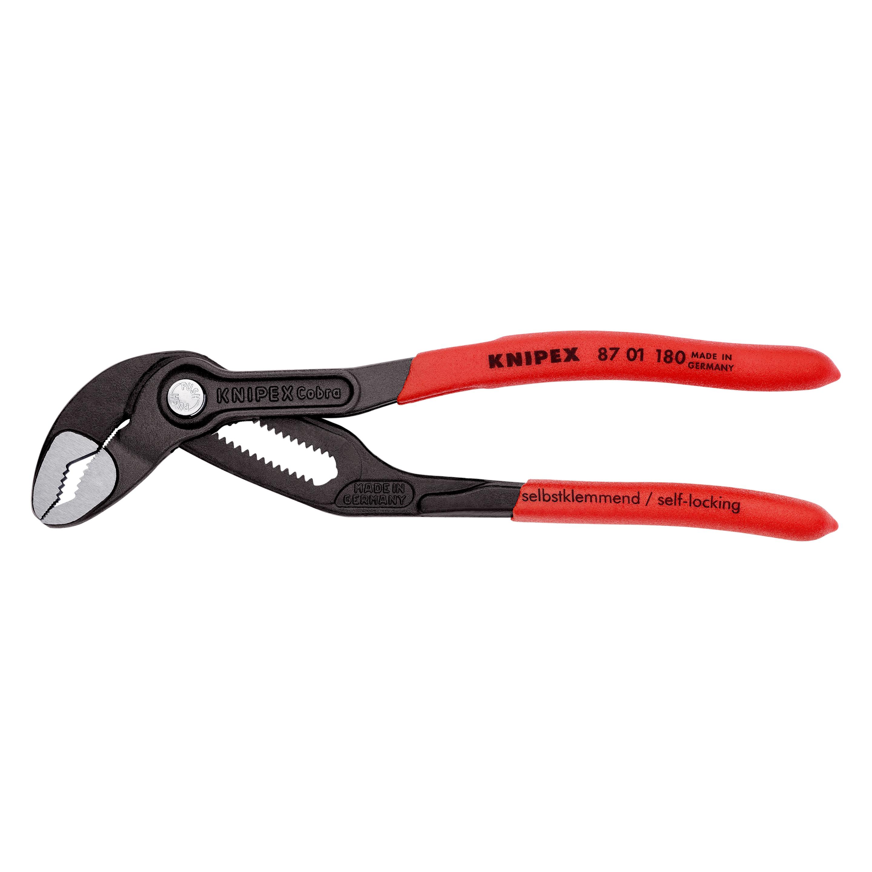 Knipex CobraHightech-Wasserpumpenzange 87 01 180 SB (180 mm) (87 01 180 SB)