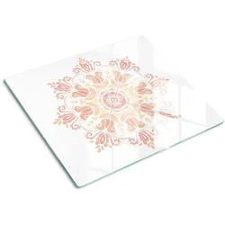 GLASPLATTE 60x52 cm Ornamentale Dekoration
