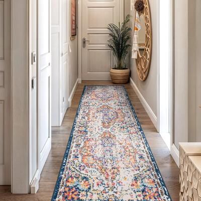 The Curated Nomad Sunset Distressed Vintage Bohemian Rug