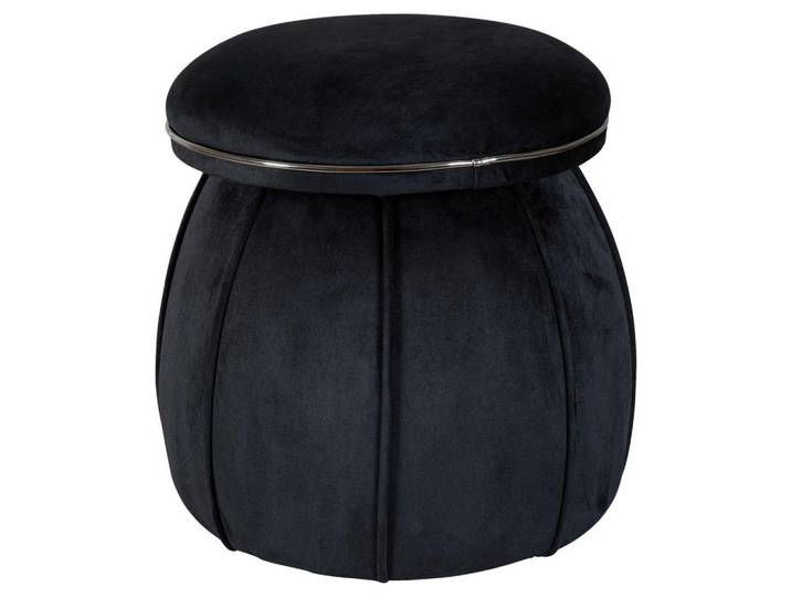 Kayoom Hocker, Graphit, Schwarz, 55 cm, Wohnzimmer, Hocker, Sitzhocker