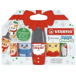 Stabilo Textmarker »BOSS MINI - Frosty Friends« 5 Stück