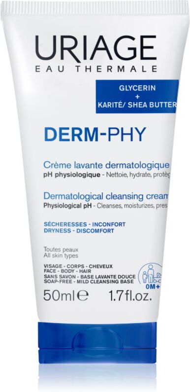 Uriage DERM-PHY Dermatological Cleansing Cream hydrating shower cream 50 ml