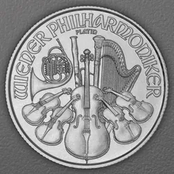 Platinmünze 1/25oz "Wiener Philharmoniker" aktueller Jahrgang 19% (Österreich)
