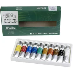 Winsor & Newton, Künstlerfarbe + Bastelfarbe, Winton Oil Colour Set (210 ml)