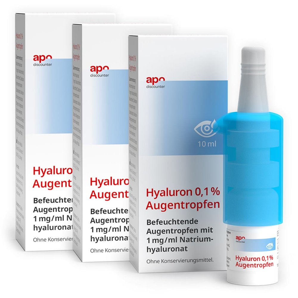 OPTIMA Pharmazeutische GmbH Hyaluron 0,1 % Augentropfen von apodiscounter 08102905