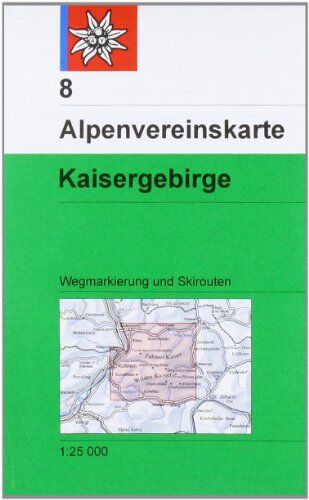 Collectif - DAV Alpenvereinskarte 08 Kaisergebirge 1 : 25 000 mit Wegmarkierungen und Skirouten: Topographische Karte - Preis vom 11.10.2026 03:10:56 h