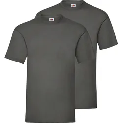 Doppelpack Fruit of the Loom Valueweight T-Shirt, graphit, M
