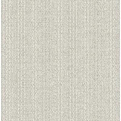 A-Street Prints Lawndale Taupe Textured Pinstripe Wallpaper