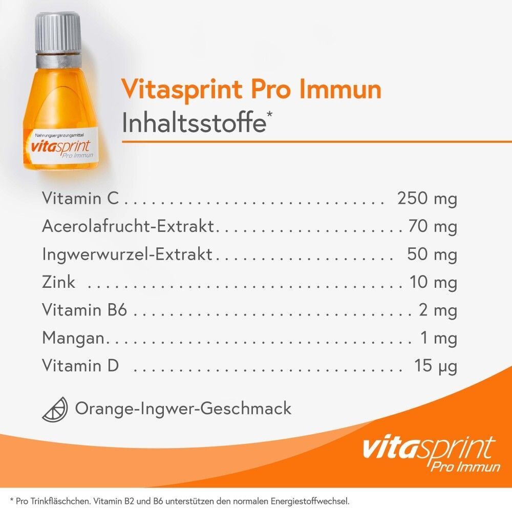 Vitasprint Pro Immun Trinkfläschchen 24 St Trinkampullen