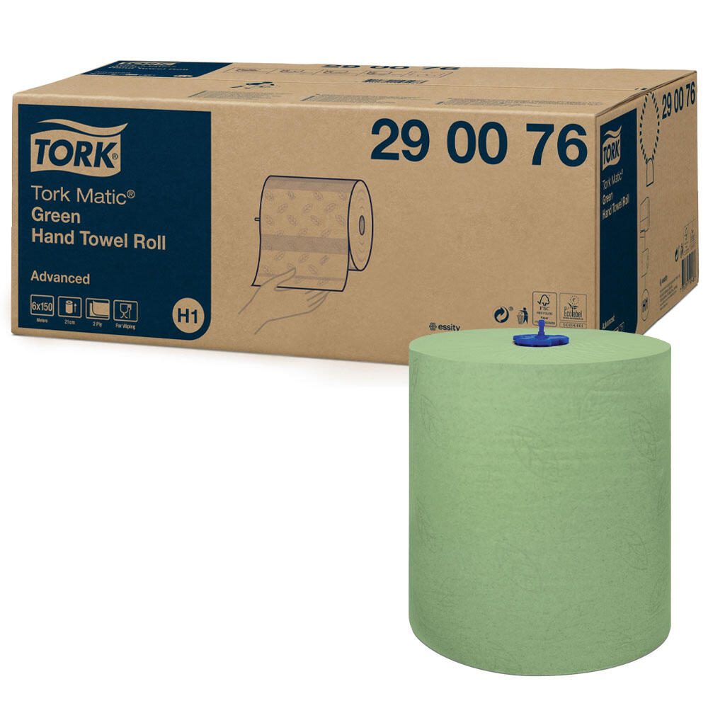 TORK Handtuchrollen 2-lagig grün 290076