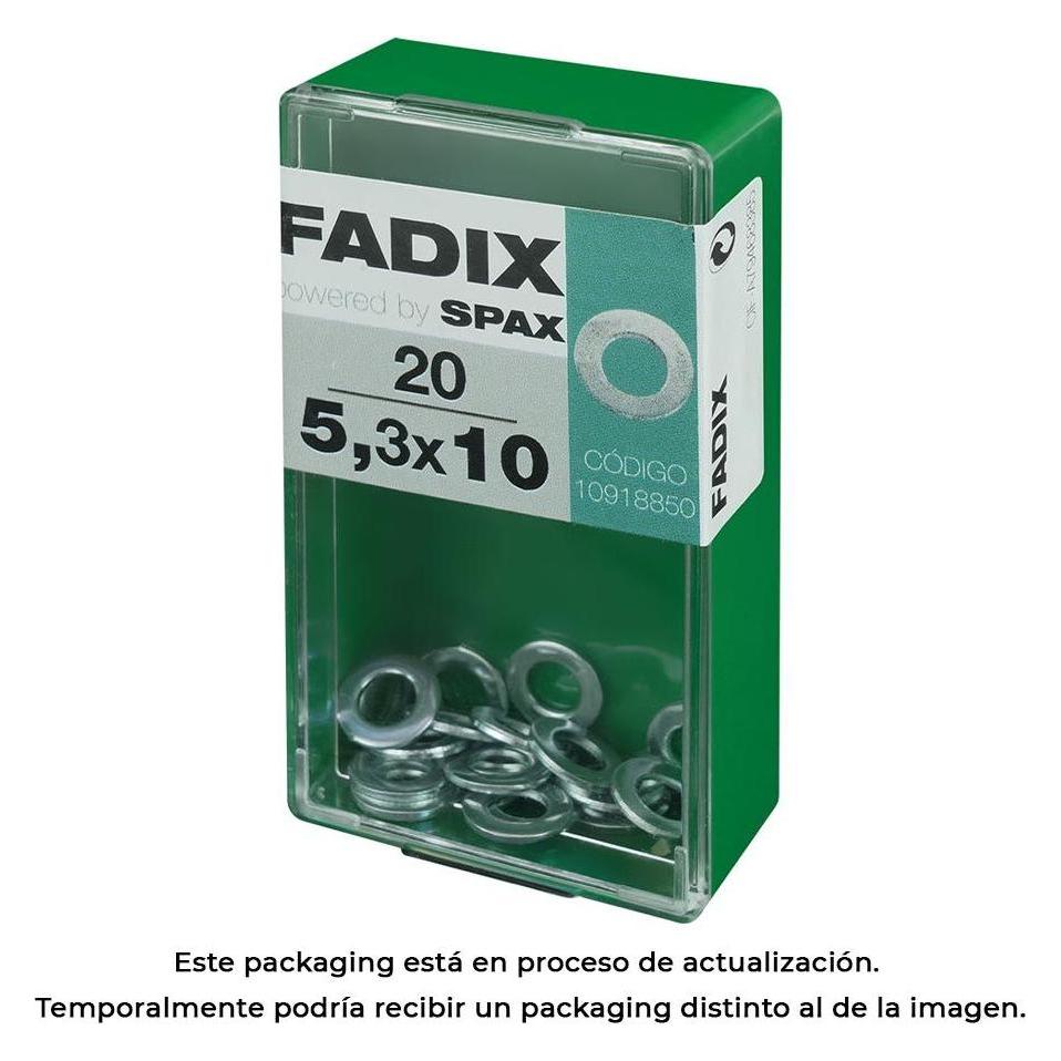 Fadix Box s 20 Stück. Zink-Unterlegscheibe 5,3x10mm (49443497)