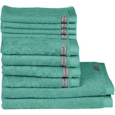 Handtuch Set ROSS "Sinfonie", blau (karibik), Frottier, Frottier, Obermaterial: 100% Baumwolle, Handtuch-Sets, beinhaltet Gästetücher, Handtücher und Badetücher