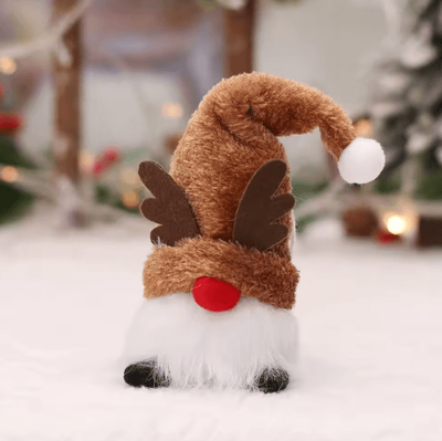Inspire Picks Glowing LED Christmas Gnome Plush Doll Festive Faceless Gnome Holiday Decoration deer