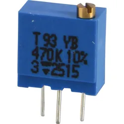 T93YB474KT20 - Cermet-Spindeltrimmer, 23 Gänge, 470 kOhm, linear