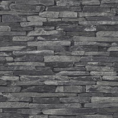 Galerie Wallcoverings Bricks and More Collection Rocky Retreat Motif Matte Finish Vinyl on Non-woven Wallpaper Roll