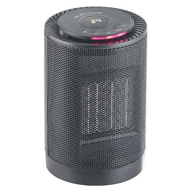 Carlo Milano Digitaler Keramik-Tisch-Heizlüfter mit Oszillation (1200 W) (B07Y34NPY8)