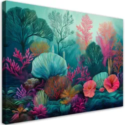 LEINWANDBILD Korallenriff Meerespflanzen 90x60cm
