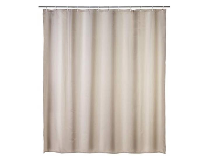 WENKO Anti-Schimmel Duschvorhang, 180 x 200 cm, 100% Polyester, Beige