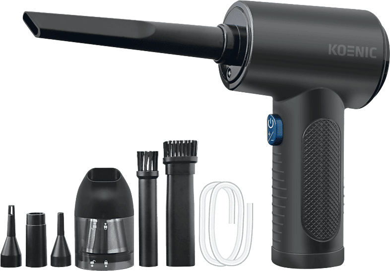 Aspirador de mano - KOENIC KVBR 11124, 68 W, 30 min Autonomía, Negro