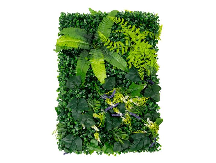 6PCS Panneaux de mur d'herbe artificielle 60x40cm - Haie de verdure UV protégée pour décoration intérieur/extérieur mariage/jardin