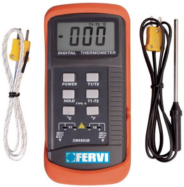 Fervi T063 Misuratore di temperatura digitale portatile