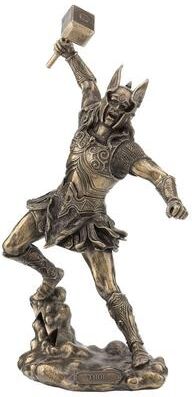 Unicorn Studio 12.4 in H Thor Norse God of Thunder Figurine Poly Resin