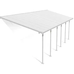 Palram - Canopia Aluminium Terrassenüberdachung Feria | Weiß | 295x851x305 cm - Weiß