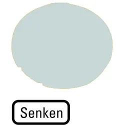 Eaton 218325 Tastenlinse, flach weiß, SENKEN M22-XDL-W-D18  - 10 Stück