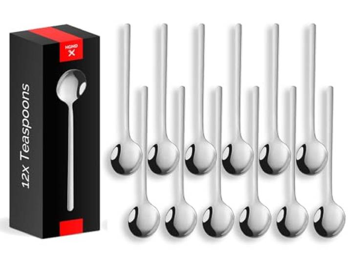 HGMD Theelepels - 12 stuks - 13cm - Theelepeltjes - Koffielepels - Koffielepeltjes - RVS