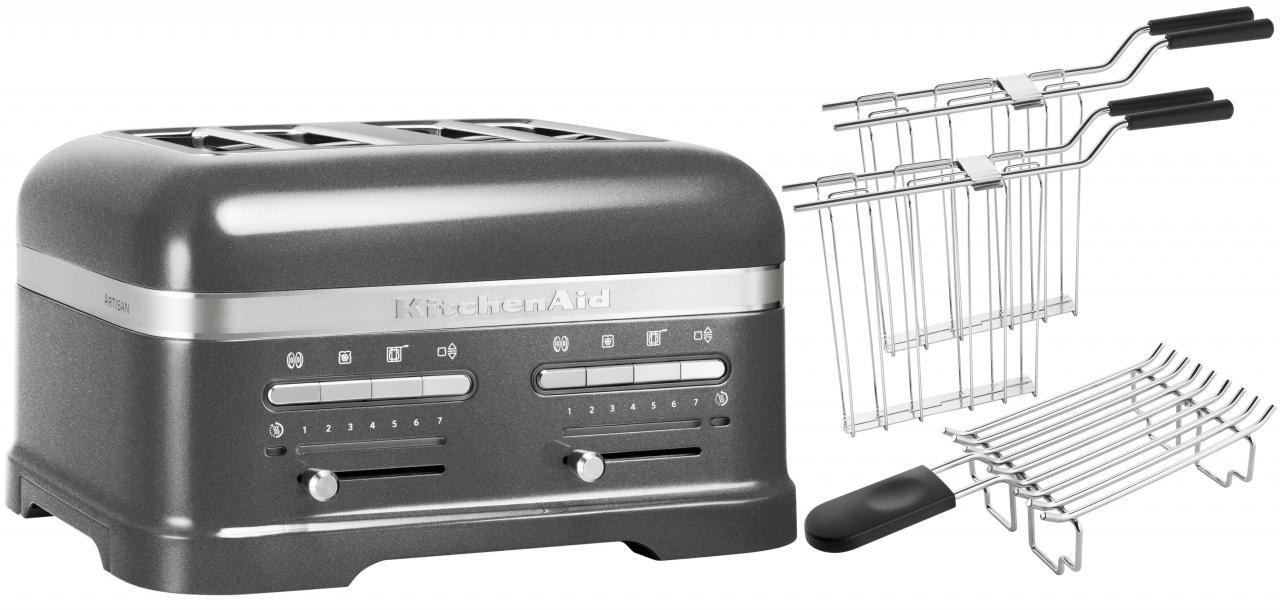 KitchenAid Set 2, 4-Scheiben Toaster Artisan 5KMT4205 Medallion Silber