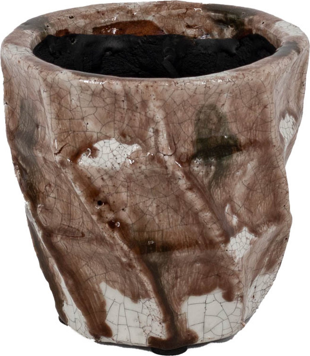HomeBound by KY Aardewerk vaas Lines pink small bloempot