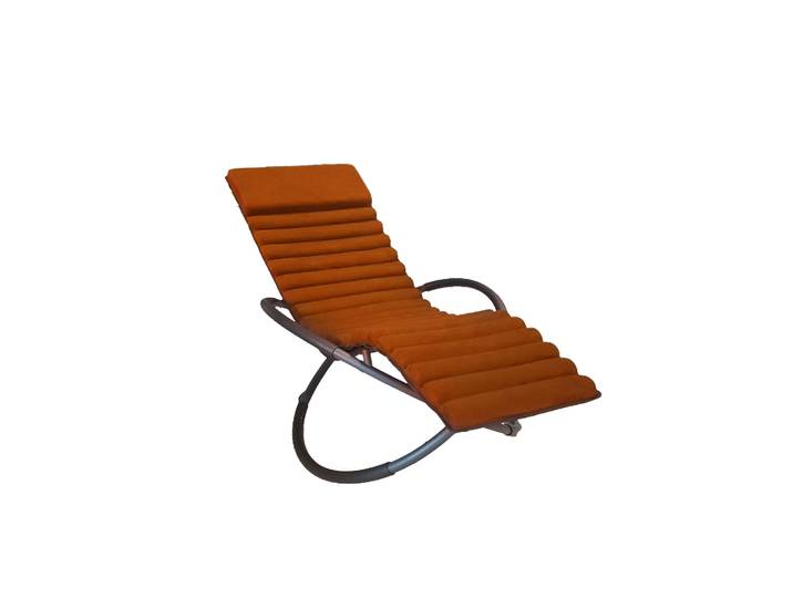 Chalet&jardin - Bain De Soleil Swing Luxe Monaco En Aluminium - Terracotta