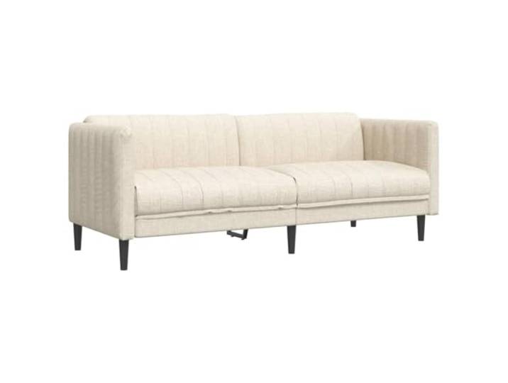 GHVBNMF 3-Sitzer Sofa mit Leinenstoff Polstersofa Couch Fuer Wohnzimmer Komfortable Dreisitzer Couch mit atmungsaktivem Stoffbezug und stabilen Holzbeinen fuer Wohnzimmer und Lounge Bereich