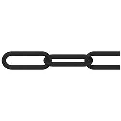 dörner + helmer 138107 Absperrkette Schwarz Kunststoff 50 m