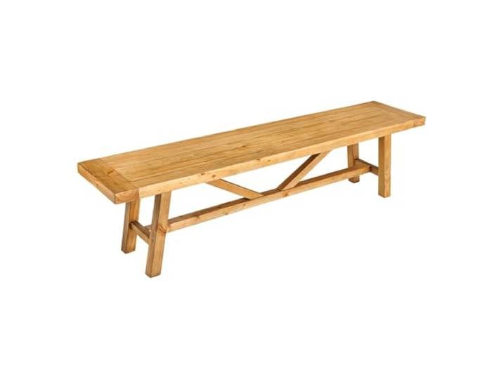 Sitzbank RIVIERA - 180cm - natur - Pinienholz massiv Landhausstil montiert geliefert, Unikat, Bohlenoptik, vielseitig einsetzbar