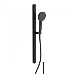 KIRCHHOFF  KARIBIK  Stangenbrause-Set  Schwarz  matt  oval  Duschkopf  Brausegarnituren