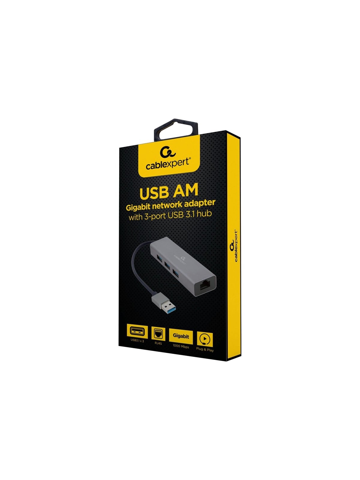 Gembird Cablexpert USB-Hubs - 3 - Grau