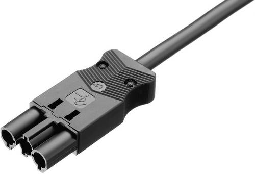 Adels-Contact AC 166 ALCGS/315 100 Netz-Anschlusskabel Netz-Stecker - offene Kabelenden Gesamtpolzahl: 2 + PE Weiß 1St.