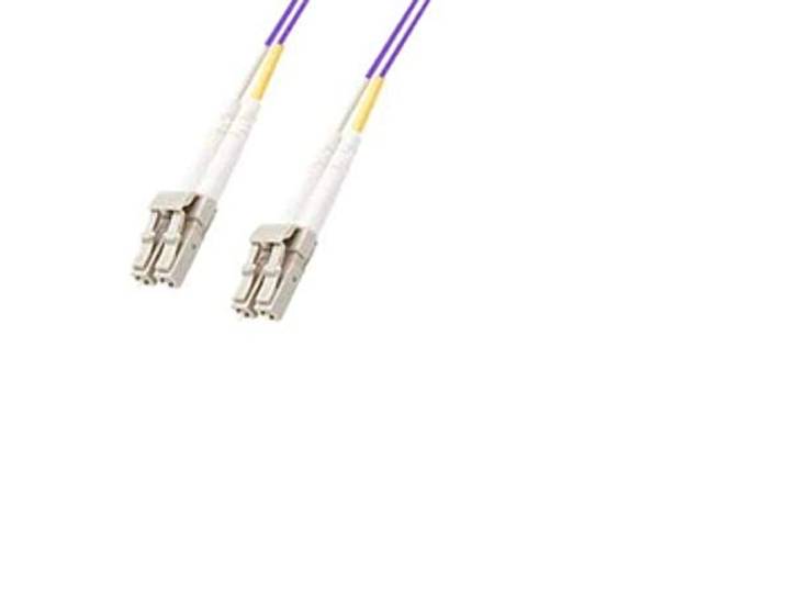 MicroConnect fib440410p glasvezelkabel – LWL-kabel (LC/PC, LC/PC, mannelijk/mannelijk, violet)