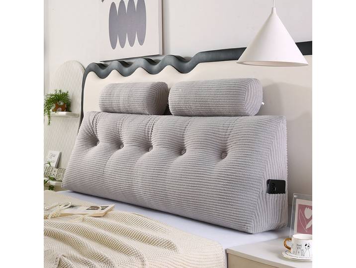 Triangle canapé grand dossier tête de lit oreiller mignon oreiller Cojines Decorativos coussin de sol appui-tête coussin