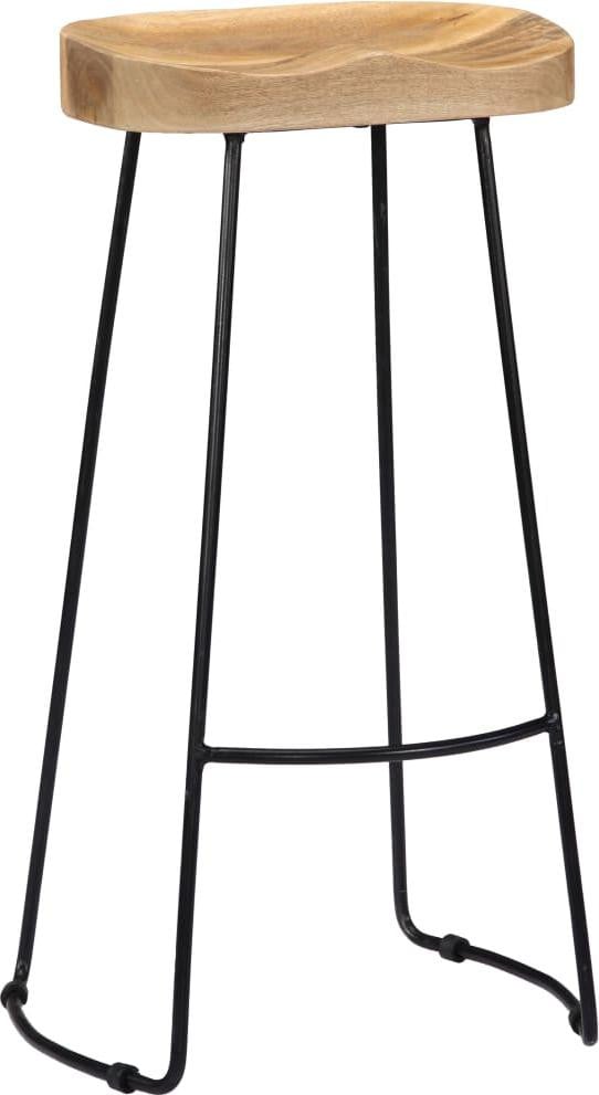 vidaXL Gavin barkruk set van 2 stuks, massief mangohout